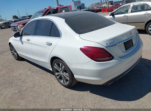 WDDWF4KB6GR164511 2016 MERCEDES-BENZ C-CLASS Белый Задняя левая четверть