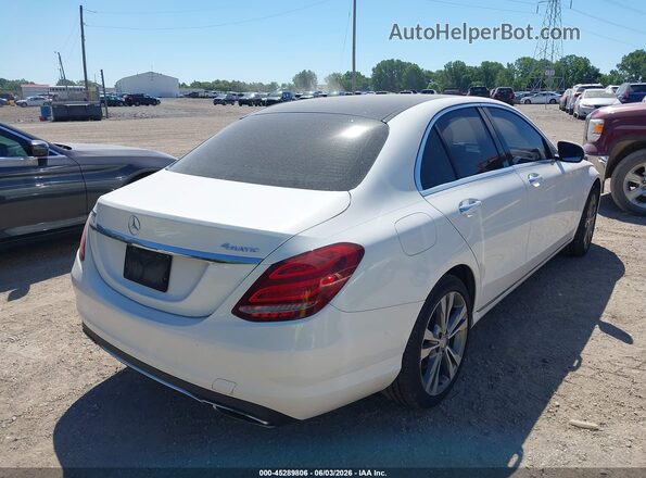 WDDWF4KB6GR164511 2016 MERCEDES-BENZ C-CLASS Белый Задняя правая четверть
