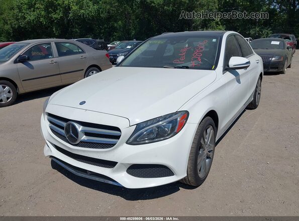 WDDWF4KB6GR164511 2016 MERCEDES-BENZ C-CLASS Белый Вид спереди