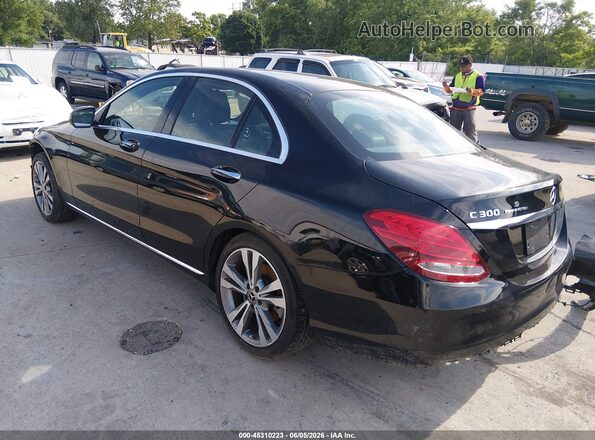 WDDWF4KB7JR395540 2018 MERCEDES-BENZ C-CLASS Black Trasero izquierdo