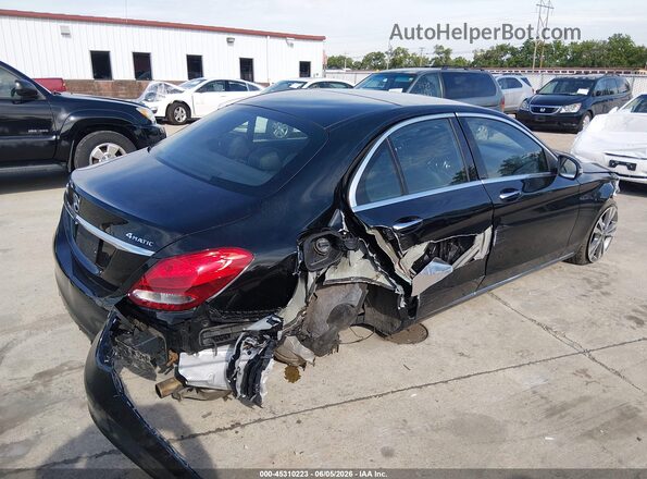WDDWF4KB7JR395540 2018 MERCEDES-BENZ C-CLASS Black Trasero derecho