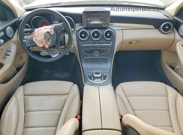 WDDWF4KB8HR215055 2017 MERCEDES-BENZ C White Вид панелі приладів