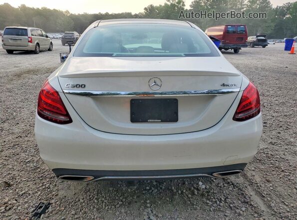 WDDWF4KB8HR215055 2017 MERCEDES-BENZ C White Вид ззаду
