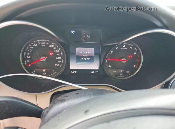 WDDWF4KB8HR215055 2017 MERCEDES-BENZ C White Вид щитка приладів
