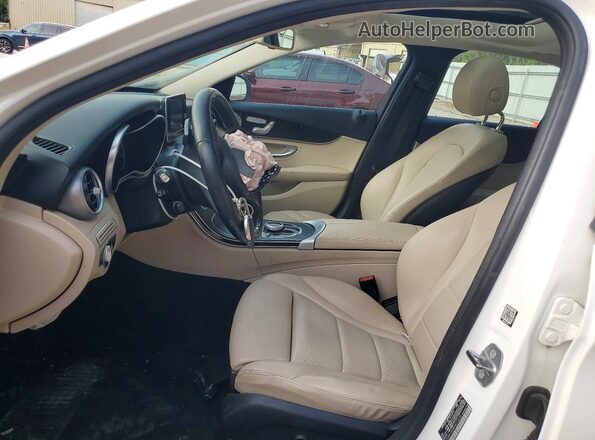 WDDWF4KB8HR215055 2017 MERCEDES-BENZ C White Вид салону спереду