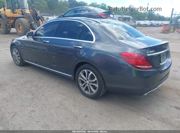 WDDWF4KB9GR169329 2016 MERCEDES-BENZ C-CLASS Gray უკანა მარცხენა