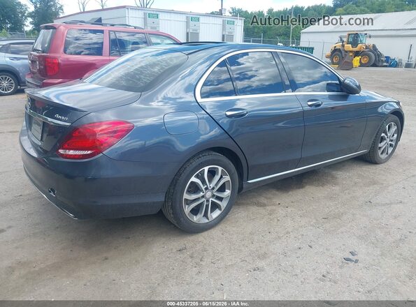 WDDWF4KB9GR169329 2016 MERCEDES-BENZ C-CLASS Gray უკანა მარჯვენა
