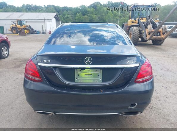 WDDWF4KB9GR169329 2016 MERCEDES-BENZ C-CLASS Gray 
