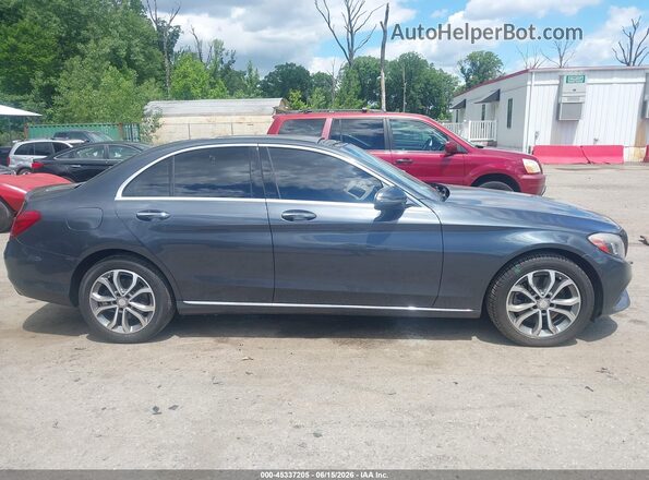 WDDWF4KB9GR169329 2016 MERCEDES-BENZ C-CLASS Gray უკანა სალონის ხედი