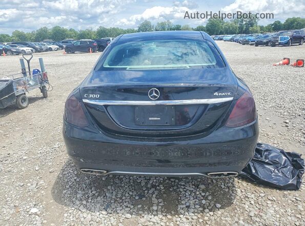 WDDWF4KBXHR240894 2017 MERCEDES-BENZ C Black Rear view