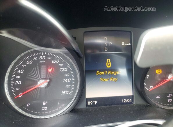 WDDWF4KBXHR240894 2017 MERCEDES-BENZ C Black Instrument cluster view