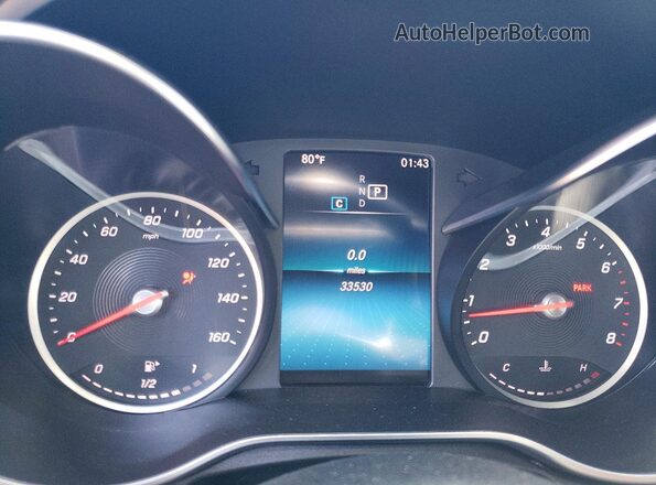 WDDWF8DB0LR526475 2020 MERCEDES-BENZ C Black Widok zestawu wskaźników