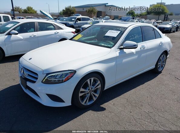 WDDWF8DB8LR527888 2020 MERCEDES-BENZ C-CLASS White წინა მარცხენა ხედი სამი მეოთხედიდან