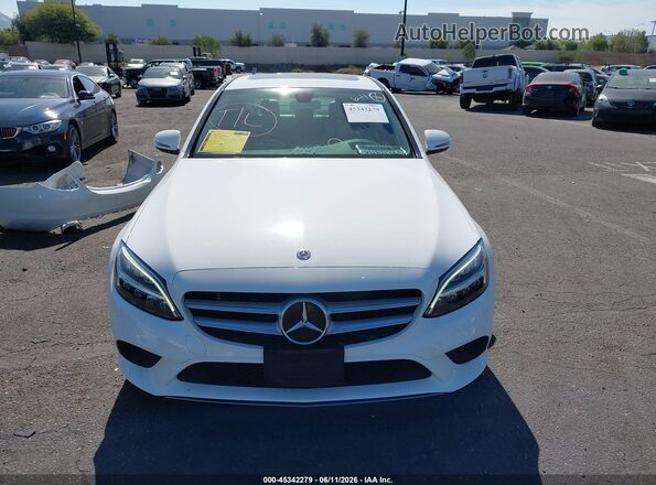 WDDWF8DB8LR527888 2020 MERCEDES-BENZ C-CLASS White უკანა სალონის ხედი