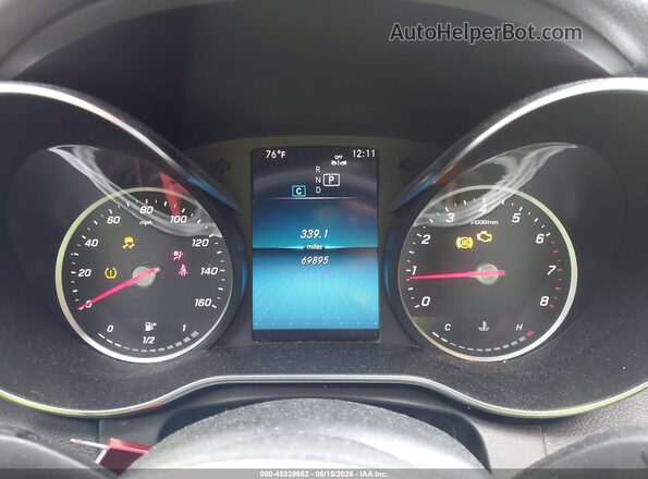 WDDWF8EB9LR562096 2020 MERCEDES-BENZ C-CLASS Red უკანა სავარძლების ხედი