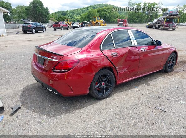 WDDWF8EB9LR562096 2020 MERCEDES-BENZ C-CLASS Red უკანა მარჯვენა