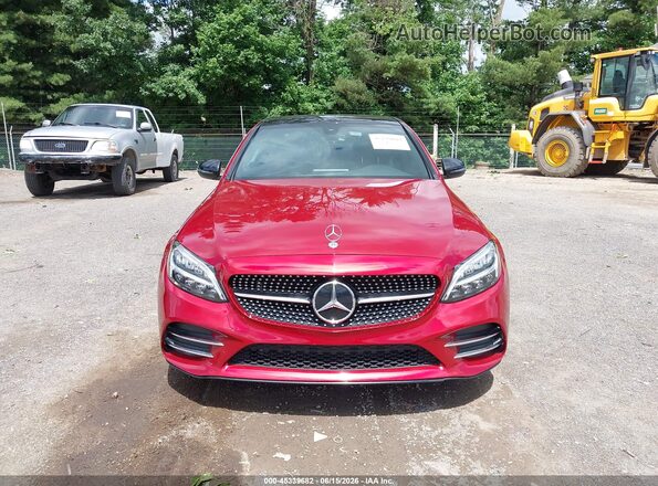WDDWF8EB9LR562096 2020 MERCEDES-BENZ C-CLASS Red უკანა სალონის ხედი