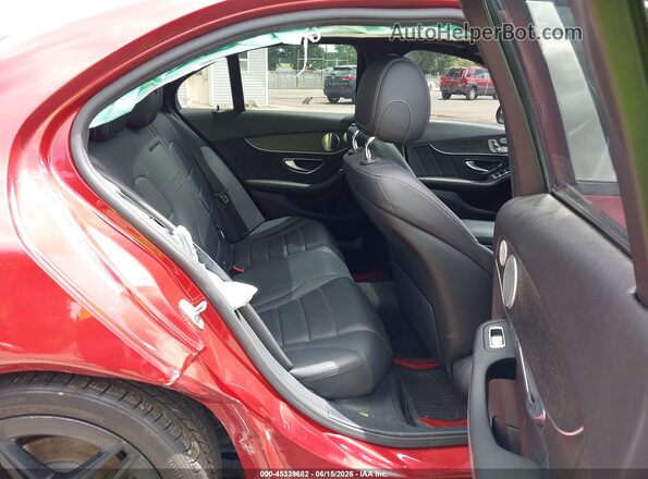 WDDWF8EB9LR562096 2020 MERCEDES-BENZ C-CLASS Red VIN კოდის სტიკერის ხედი