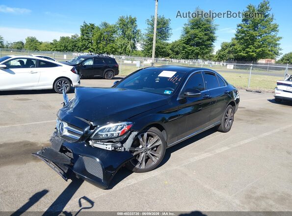 WDDWF8EBXLR539118 2020 MERCEDES-BENZ C-CLASS Black წინა მარცხენა ხედი სამი მეოთხედიდან