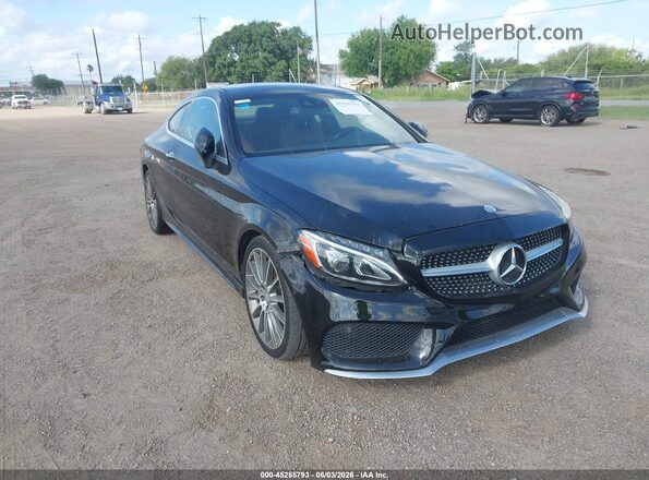 WDDWJ4JB0HF439292 2017 MERCEDES-BENZ C-CLASS Black Դիմացի տեսք