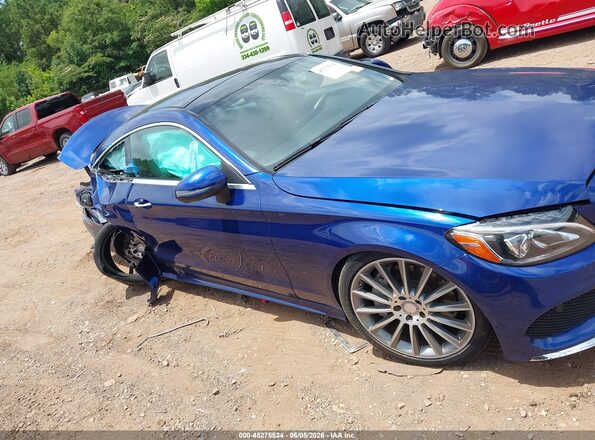 WDDWJ4JB2HF393206 2017 MERCEDES-BENZ C-CLASS Blue Vista interior trasera