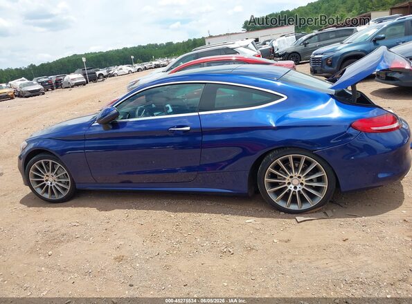 WDDWJ4JB2HF393206 2017 MERCEDES-BENZ C-CLASS Blue Vista interior de 360 grados