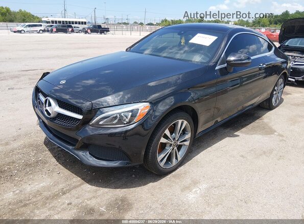 WDDWJ4JB2JF737946 2018 MERCEDES-BENZ C-CLASS Black Przód lewy