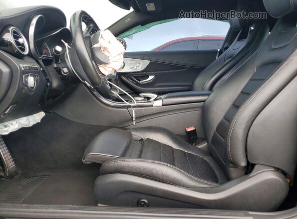WDDWJ4JB3HF351014 2017 MERCEDES-BENZ C Black Front interior view