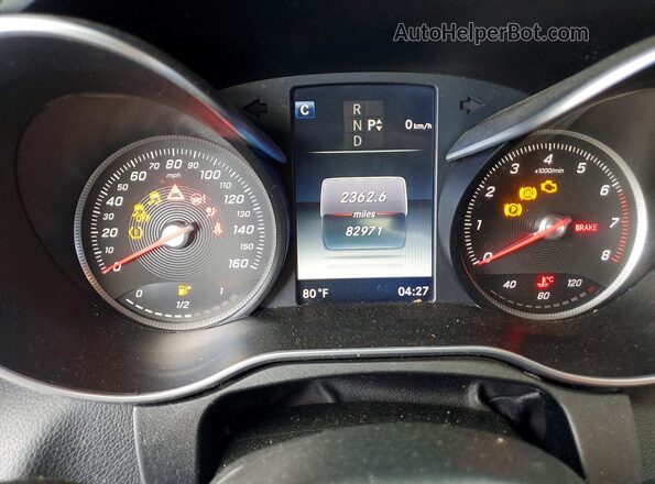 WDDWJ4JB3HF351014 2017 MERCEDES-BENZ C Black Instrument cluster view