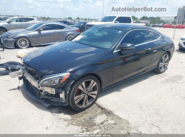 WDDWJ4JB3HF593365 2017 MERCEDES-BENZ C-CLASS Black Առջևի ձախ երեք քառորդ տեսարան