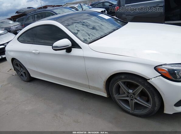 WDDWJ4JB4JF631255 2018 MERCEDES-BENZ C-CLASS Белый Вид задней части салона