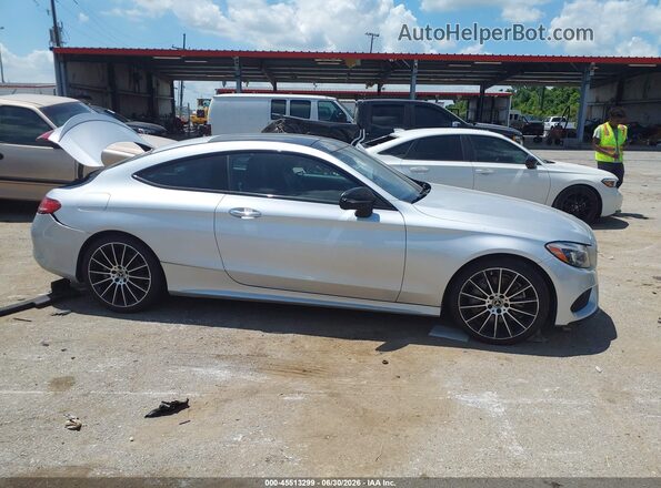 WDDWJ4JB7JF743578 2018 MERCEDES-BENZ C-CLASS Silver Սալոնի հետևի տեսք
