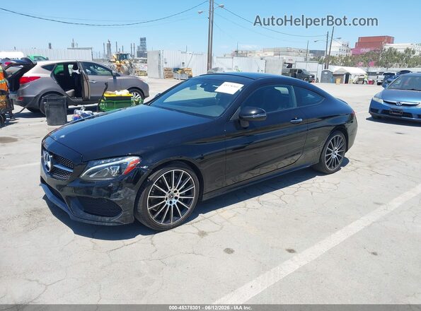 WDDWJ4JB8HF524803 2017 MERCEDES-BENZ C-CLASS Black Przód lewy
