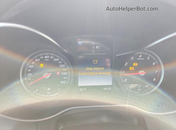 WDDWJ4JB9HF370649 2017 MERCEDES-BENZ C Белый Вид щитка приборов