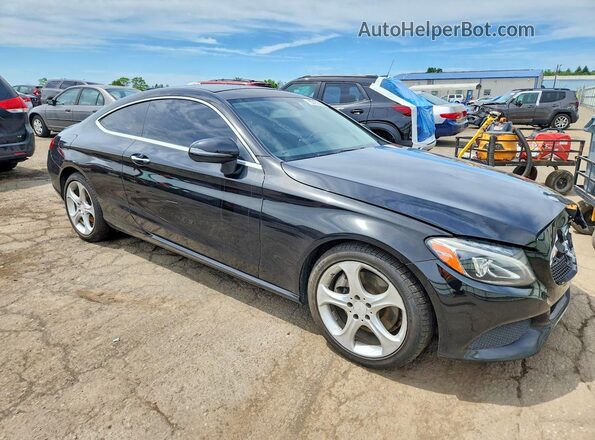WDDWJ4JBXHF362060 2017 MERCEDES-BENZ C-CLASS Черный Передняя правая четверть