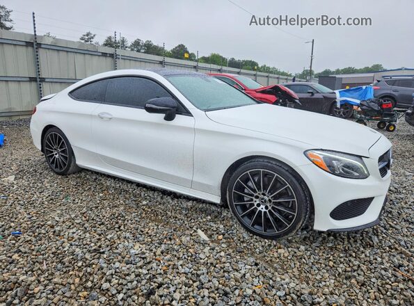 WDDWJ4JBXJF625914 2018 MERCEDES-BENZ C White Delantero derecho