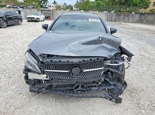 WDDWJ4JBXJF665197 2018 MERCEDES-BENZ C Gray Вид спереду