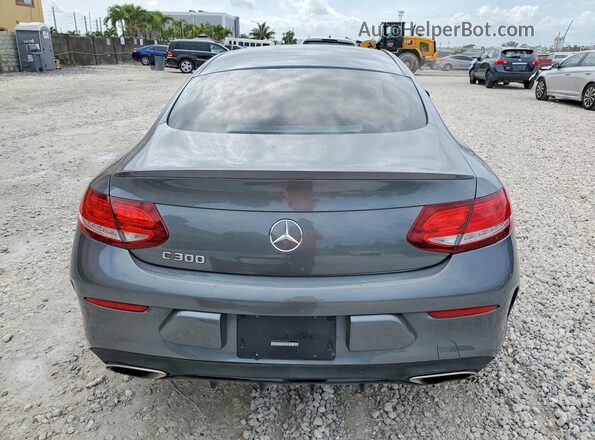 WDDWJ4JBXJF665197 2018 MERCEDES-BENZ C Gray Вид ззаду