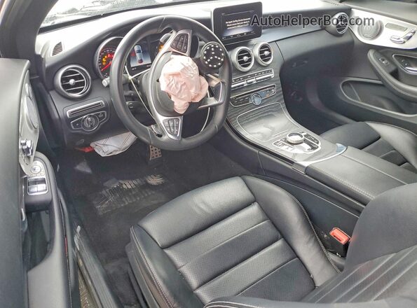 WDDWJ4JBXJF665197 2018 MERCEDES-BENZ C Gray Вид панелі приладів
