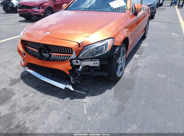 WDDWJ4KB1HF362415 2017 MERCEDES-BENZ C-CLASS Orange წინა ხედი