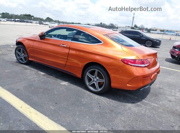 WDDWJ4KB1HF362415 2017 MERCEDES-BENZ C-CLASS Orange უკანა მარცხენა