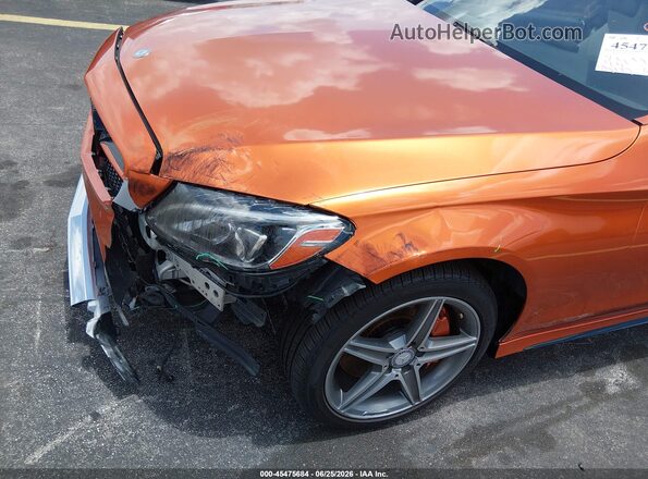 WDDWJ4KB1HF362415 2017 MERCEDES-BENZ C-CLASS Orange 