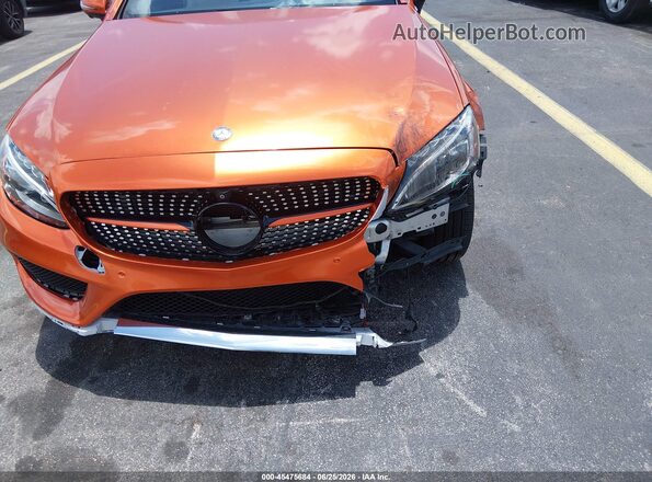 WDDWJ4KB1HF362415 2017 MERCEDES-BENZ C-CLASS Orange 