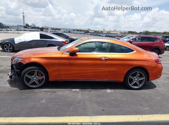 WDDWJ4KB1HF362415 2017 MERCEDES-BENZ C-CLASS Orange სალონის 360-გრადუსიანი ხედი