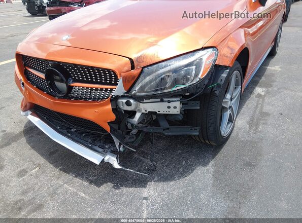 WDDWJ4KB1HF362415 2017 MERCEDES-BENZ C-CLASS Orange 