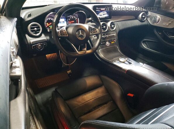 WDDWJ4KB1HF543790 2017 MERCEDES-BENZ C Charcoal 