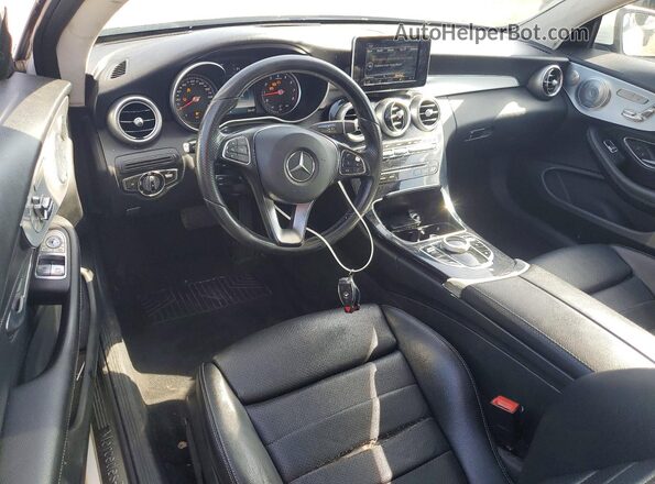 WDDWJ4KB2HF382513 2017 MERCEDES-BENZ C White Dashboard view
