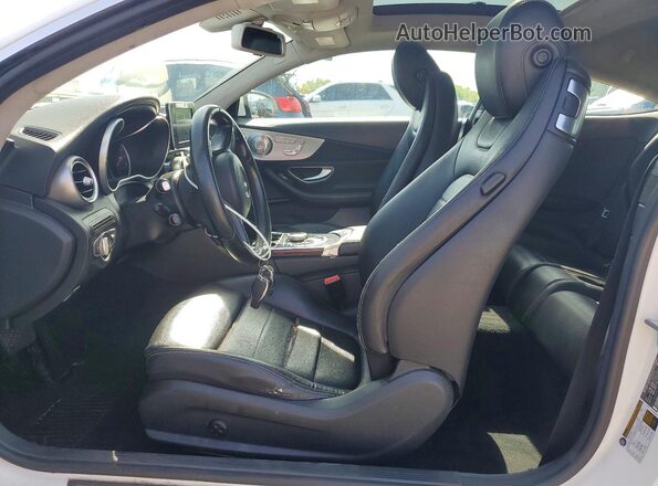 WDDWJ4KB2HF382513 2017 MERCEDES-BENZ C White Front interior view