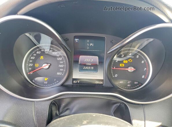 WDDWJ4KB2HF382513 2017 MERCEDES-BENZ C White Instrument cluster view