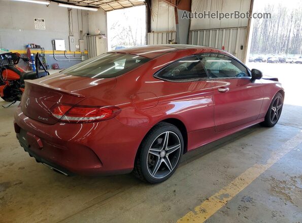WDDWJ4KB3HF360097 2017 MERCEDES-BENZ C Red Задня права чверть